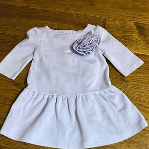 Janie and Jack Light Purple Dress with Floral Detail